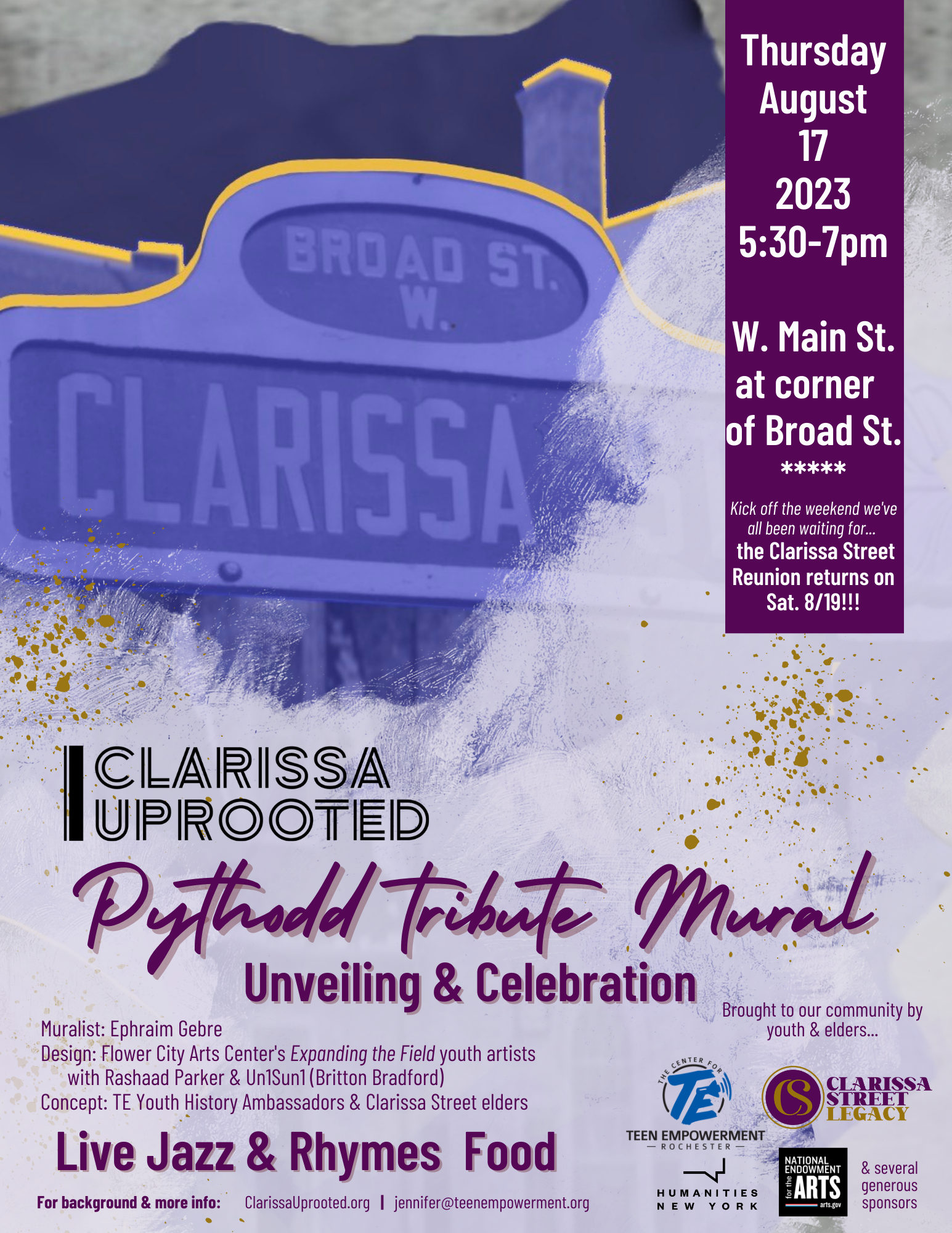 Pythodd-tribute-Mural-wCSR-FLYER